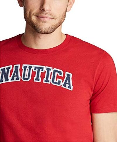 Nautica Men's Short Sleeve 100% Cotton Nautical Series Graphic Tee in Saudi Arabia