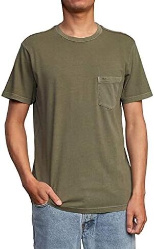 RVCA Men's PTC Pigment Dye Short Sleeve Premium Tee Shirt in Kuwait
