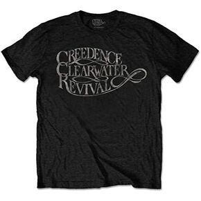 Creedence Clearwater Revival 'Vintage Logo' (Black) T-Shirt in Saudi Arabia