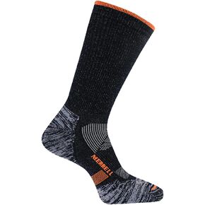 Merrell Men's and Women's Thermal Trail Running Crew Socks - Unisex Thermolite Lightweight Warmth and Breathable Mesh in Kuwait
