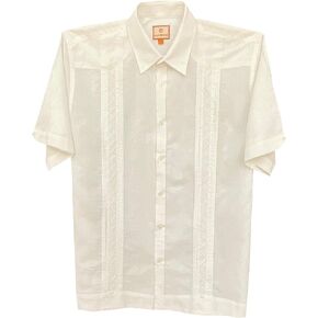 قميص SUNINCANS الرجالي التقليدي بأزرار سفلية من Guayabera in Kuwait