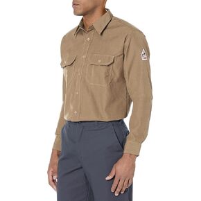 Bulwark Flame Resistant 4.5 oz Nomex IIIA Uniform Shirt Tailored Sleeve Placket in Kuwait