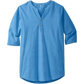 KingSize Men's Big & Tall Gauze Mandarin Collar Shirt in Saudi Arabia