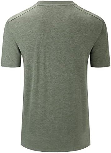 Little Beauty Men's Henley Shirts Waffle Knit Button Long Sleeve Shirts with Pocket in Kuwait
