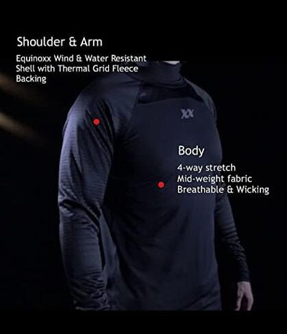 Equinoxx Stage 3 - Thermal Shirts for Men - Triple Layer Athletic Compression Long Sleeve in Saudi Arabia