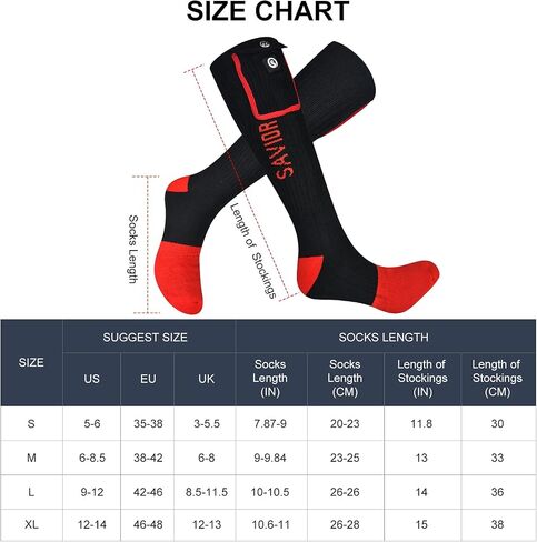 Heated Socks Men Women Battery Sock for Cold Feet Thermal Electric Socks for Camping Winter Footwarmers in Saudi Arabia