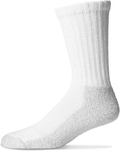 Pro-Trek Steel Toe Boot Socks - White with Gray Bottom - 6 Pack in Saudi Arabia