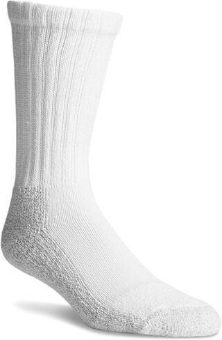 Pro-Trek Steel Toe Boot Socks - White with Gray Bottom - 6 Pack in Saudi Arabia