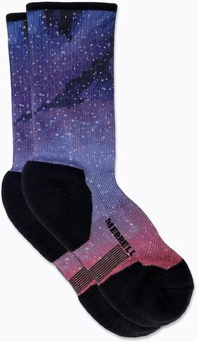 Merrell Men's and Women's Thermal Trail Running Crew Socks - Unisex Thermolite Lightweight Warmth and Breathable Mesh in Kuwait