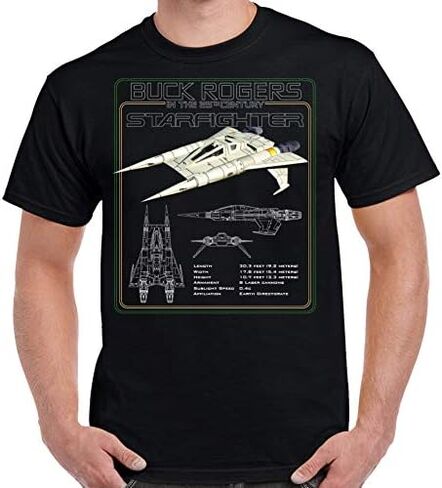 Buck Rogers 25th Century Starfighter Schematic Shirt in Saudi Arabia