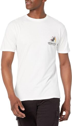 تي شيرت Quiksilver رجالي بأكمام قصيرة مطبوع عليه Holiday in Paradise in Saudi Arabia