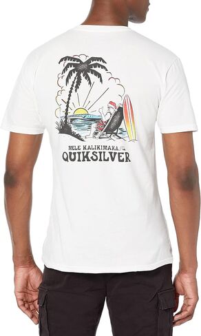 تي شيرت Quiksilver رجالي بأكمام قصيرة مطبوع عليه Holiday in Paradise in Saudi Arabia
