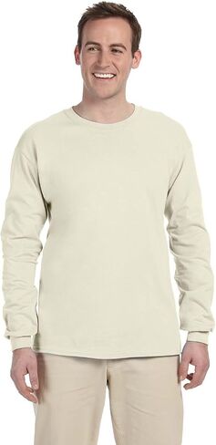 Gildan Ultra Cotton 6 oz. Long-Sleeve T-Shirt (G240) NATURAL in Saudi Arabia