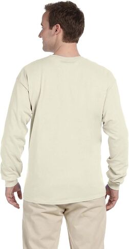 Gildan Ultra Cotton 6 oz. Long-Sleeve T-Shirt (G240) NATURAL in Saudi Arabia