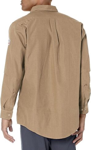 Bulwark Flame Resistant 4.5 oz Nomex IIIA Uniform Shirt Tailored Sleeve Placket in Kuwait