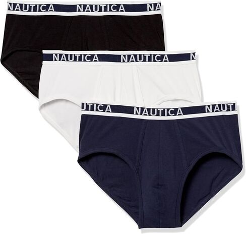 Nautica Men's Classic Cotton Stretch Multipack Briefs in Saudi Arabia