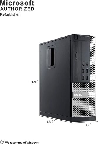 DELL Optiplex 7010 SFF Business Desktop Computer PC (Intel i7-3770 3.4GHz Processor, 16GB DDR3, 240GB SSD, Windows 11 Professional) (Renewed) in Kuwait
