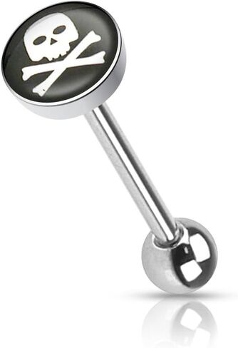 Dome Logo WildKlass Barbell Tongue Ring (24Logos) (Sold by Piece) in Kuwait