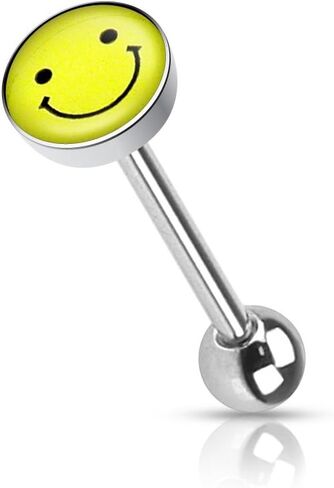 Dome Logo WildKlass Barbell Tongue Ring (24Logos) (Sold by Piece) in Kuwait