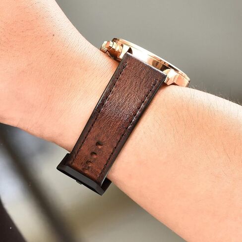 EACHE Quick Release Genuine Leather Watch Band 18mm 20mm 22mm 24mm Handmade Retro Leather Watch Straps For Men Women in Saudi Arabia