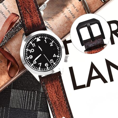 EACHE Quick Release Genuine Leather Watch Band 18mm 20mm 22mm 24mm Handmade Retro Leather Watch Straps For Men Women in Saudi Arabia
