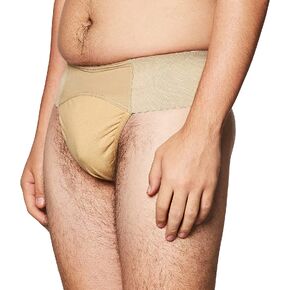 Capezio Men's Quilted Cotton Panel Thong Dance Belt