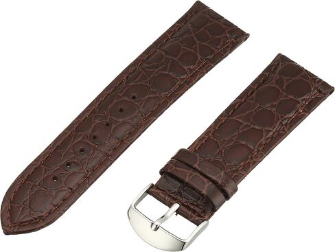 Hadley-Roma Men's MSM907RA-200 20-mm Black Genuine Leather Watch Strap in Kuwait