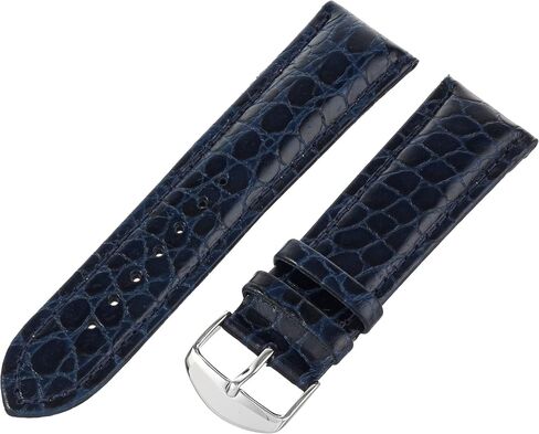 Hadley-Roma Men's MSM907RA-200 20-mm Black Genuine Leather Watch Strap in Kuwait