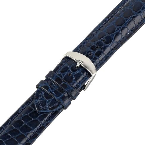 Hadley-Roma Men's MSM907RA-200 20-mm Black Genuine Leather Watch Strap in Kuwait