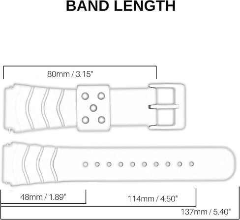 MOD 18mm 20mm 22mm Watch Band - Quick Release - Soft Silicone Replacement Watch Strap - Color Variations - Diver Style - for Men and Women in Saudi Arabia