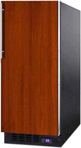 Summit SCFF1533BSS Cabinet Freezer with 2.45 cu. ft. Total Capacity Frost Free Operation Adjustable Chrome Shelves Sabbath Mode Setting and 100% CFC Free in Stainless Steel (Right Hinge in Saudi Arabia