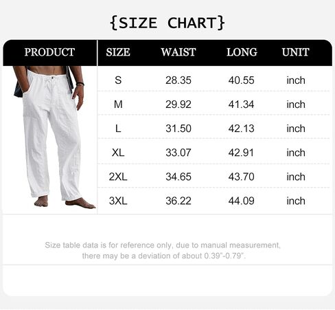 FANARCHER Men’s Cotton Linen Pants Drawstring Loose Beach Pants with Pockets in Saudi Arabia