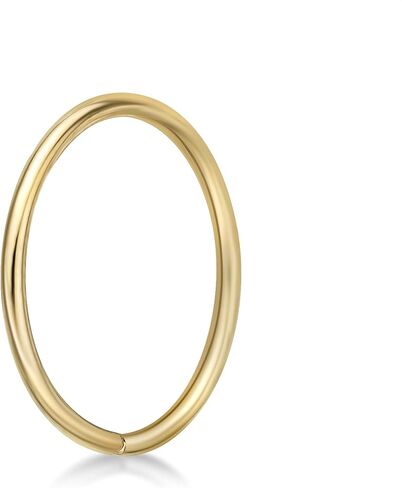 8 mm to 10 mm Nose Hoop Ring for Women in 14k White or Yellow Gold 20 Gauge by Lavari Jewelers in Saudi Arabia