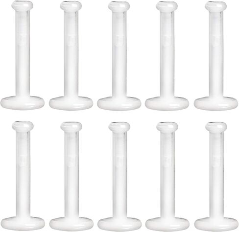 Pierced Owl - Pack of 10 Clear Bioflex Removable Push Top Piercing Retainers in Kuwait