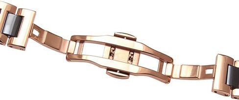 Luxury Black White Blue Green Brown Pink Ceramic Watch Band Stainless Steel Watch Bracelets Deployment Clasp Metal Watch Strap for Men Women 14mm 16mm 18mm 20mm 22mm in Saudi Arabia
