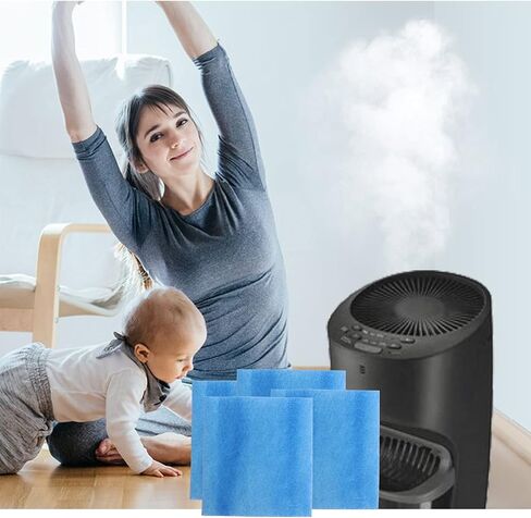 فلتر فتائل مرطب بديل HFT600 من Poweka لـ Honeywell HEV615، HEV620، متوافق مع فلتر مرطب Honeywell T، استبدال الجزء # HFT600T، HFT600PDQ سميك للغاية 1.5 بوصة in Saudi Arabia