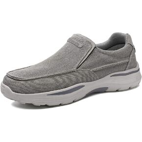 SNEKARMIN Loafers-for Men-Slip On-Walking Shoes-Sneakers - Comfort Driving Shoes for Male Spring Breathable Wide Mens Canvas Shoes