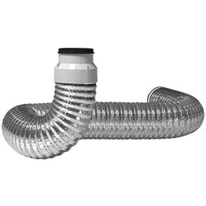 Imperial VT0842 Heavy Duty Quick Connect Hook-Up Flexible Dryer Duct Vent Hose, 4-in x 6-ft, Silver in Saudi Arabia