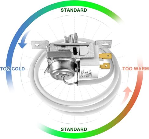 2198202 Refrigerator Cold Control Thermostat Replacement from Sikawai- Replaces 2161284 2198201 PS11739232 AP6006166 WP2198202 in Saudi Arabia