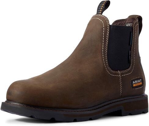 حذاء عمل رجالي من ARIAT Groundbreaker Chelsea CSA مقاوم للماء عند أصابع القدم من الفولاذ غربي in Saudi Arabia