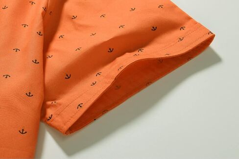SSLR Men's Casual Button Down Shirts Regular-Fit 100% Cotton Printed Short Sleeve Shirts for Men in Saudi Arabia