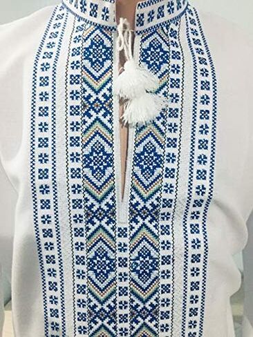 Ukrainian Embroidered Full Sleeve Shirt, Sorochka for Men, Ethnic New Traditional Patriotic in Saudi Arabia