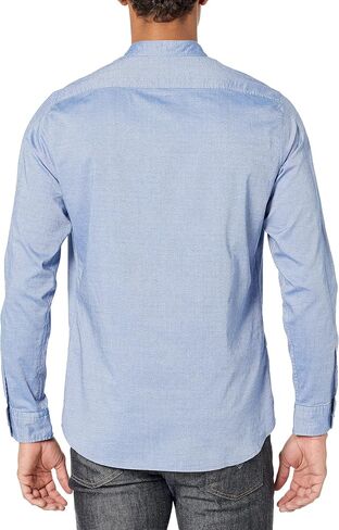 BOSS Men's Stand Up Collar Regular Fit Oxford Shirt in Saudi Arabia