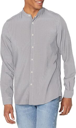 BOSS Men's Stand Up Collar Regular Fit Oxford Shirt in Saudi Arabia