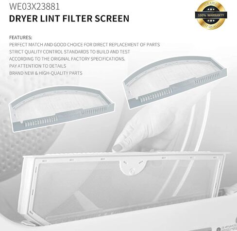 WE03X23881 Dryer Lint Filter Screen Assembly by Sikawai Compatible with GE Hotpoint Replaces PS11763056,AP6031713,EAP11763056 in Saudi Arabia