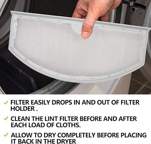 WE03X23881 Dryer Lint Filter Screen Assembly by Sikawai Compatible with GE Hotpoint Replaces PS11763056,AP6031713,EAP11763056 in Saudi Arabia