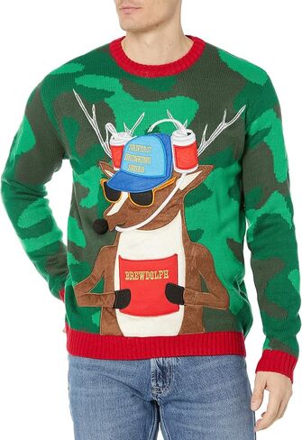 Blizzard Bay Men's Long Sleeve Ugly Christmas Sweater in Saudi Arabia