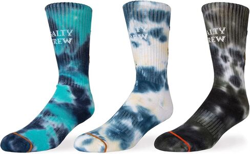 Salty Crew Men's Tailed Tie Dye Sock 3 Pack in Saudi Arabia
