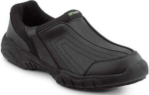 SR Max Charlotte, Men's, Black, Athletic Slip On Style Slip Resistant Soft Toe Work Shoe in Saudi Arabia