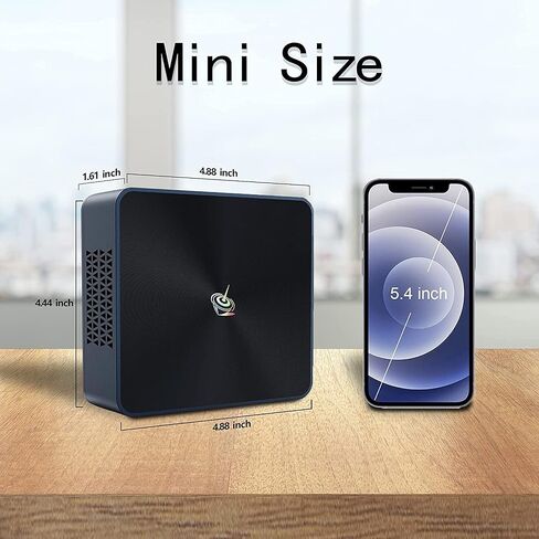 كمبيوتر صغير Beelink SEI10 معالج Intel i5-1035G4 من الجيل العاشر، (يصل إلى 3.70 جيجا هرتز) كمبيوتر صغير مع ذاكرة الوصول العشوائي DDR4 16 جيجا/500 جيجا SSD، يدعم ذاكرة تخزين مؤقت ذكية 6 ميجابايت، HDMI مزدوج 4K، WiFi 6، BT5.0 in Kuwait